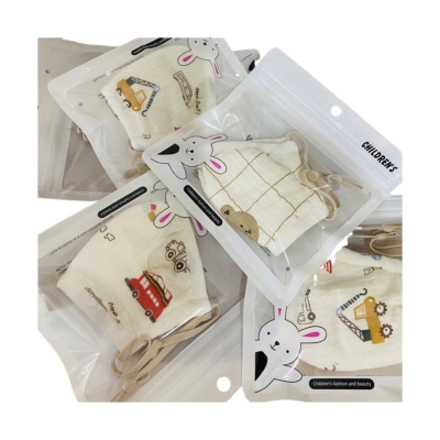 Khẩu trang cho bé nhiều lớp vải xô, muslin an toàn, dễ thở, tái sử dụng nhiều lần